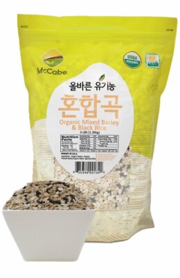 McCabe ORGANIC Mixed Barley & Black Rice, 3-Pound, USDA Organic Certified