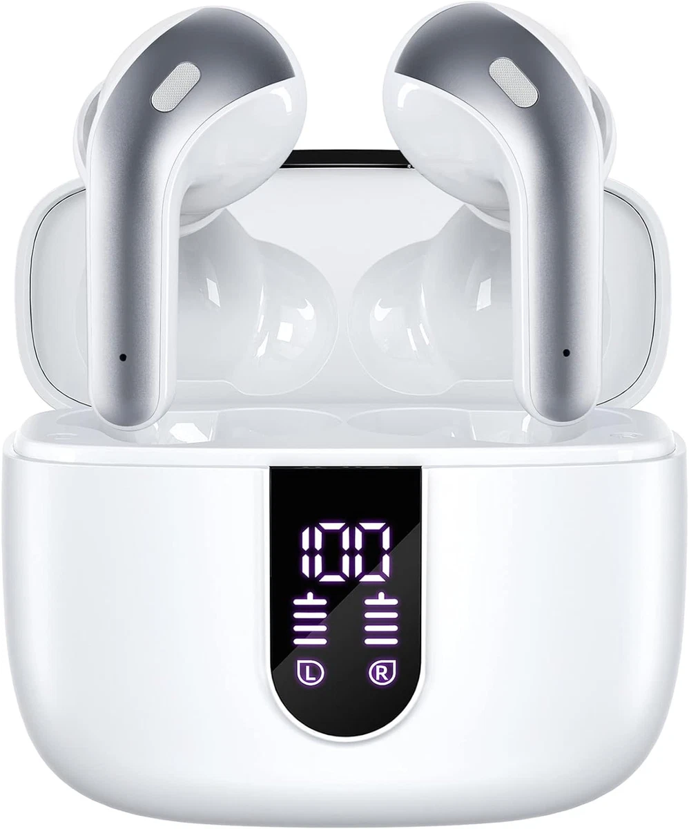 Bluetooth Headphones True Wireless Earbuds 60H Playback LED Power Display Earpho