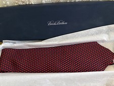 Brooks Brothers Men's Red Christmas Tree Silk Neck Tie New