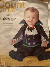 Child's Count Cutie Vampire Baby Costume Halloween Infant 0-6 Months NWOT