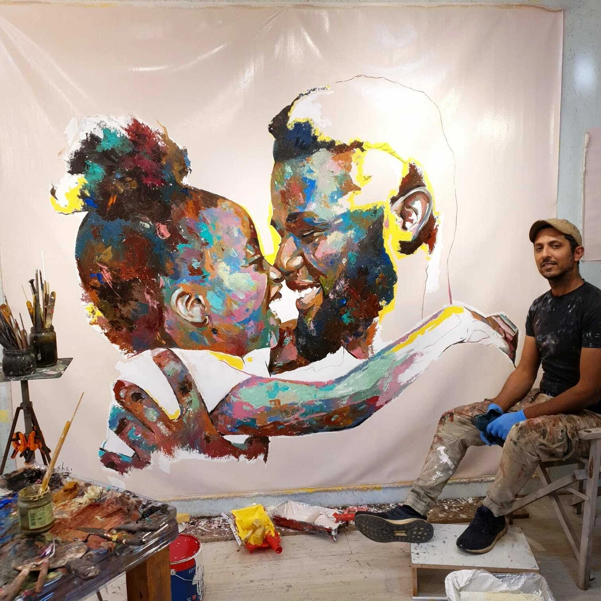 Black art paintings deals