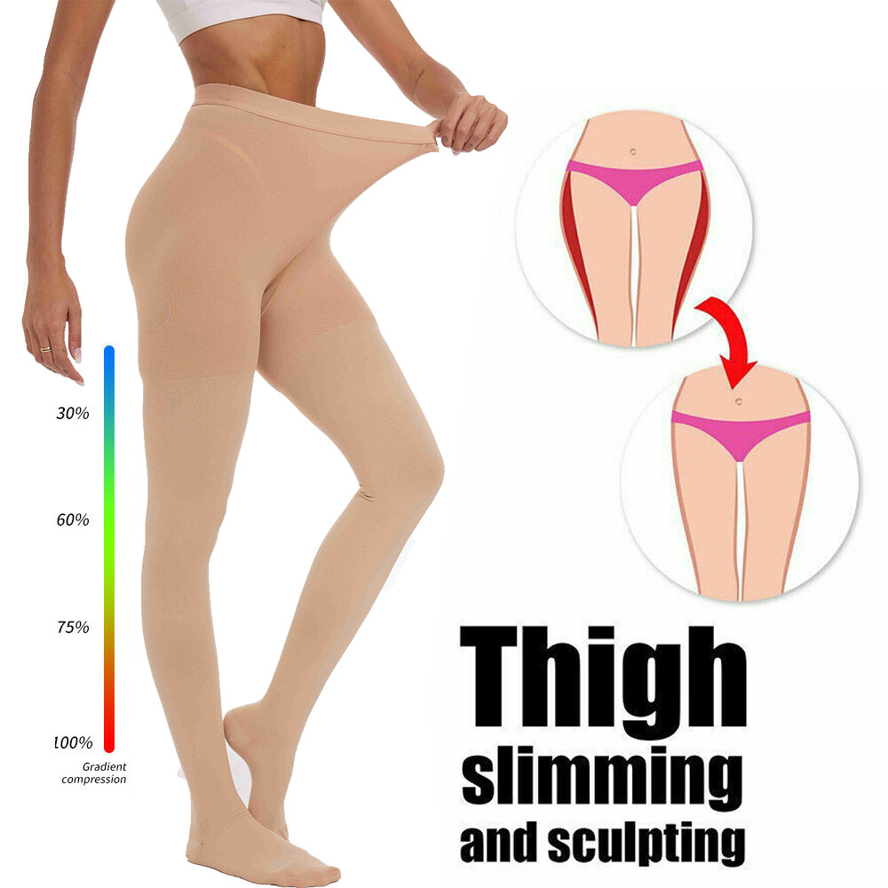 30-40 mmHg Closed Toe Compression Pantyhose for Women – Support & Comfort
