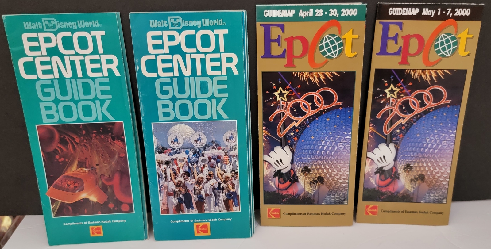 Vtg Lot of 4 Walt Disney World Epcot Center Guide Book & Guidemap ...