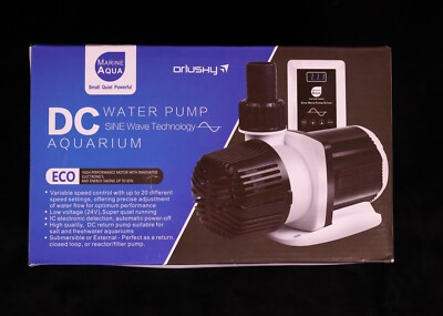 #ad Orlushy DC 12000 Controllable DC Aquarium Pump 80W 3100Gph Open Box $125.00