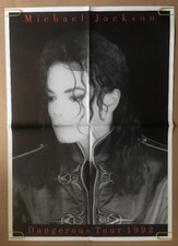 Vintage Poster Michael Jackson Dangerous Tour 1992 Pin-up Music Memorabilia Icon