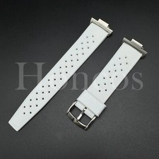 White Air Silicone Rubber Watch Band Strap Buckle Fits for Tissot PRX Adapter