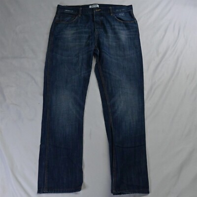 Pull Bear 32 x 32 Slim Medium Wash Stretch Denim Jeans