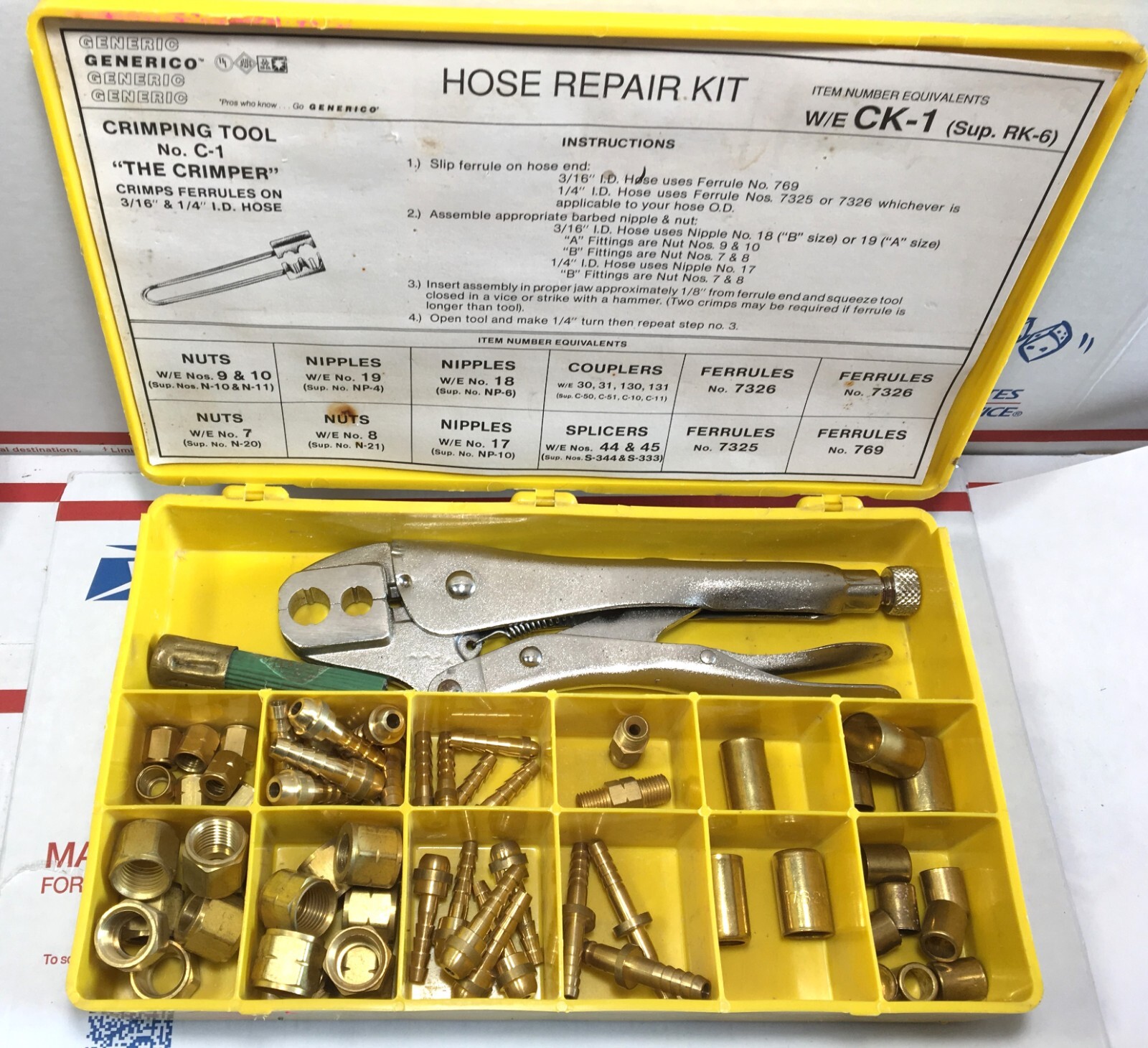 Generico CK1 (Sup.RK6) Welding Hose Repair Kit with Crimping Tool