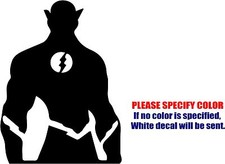 Vinyl Decal Sticker - Flash with Glowing Lightning Bolt Car Truck JDM Fun 7"