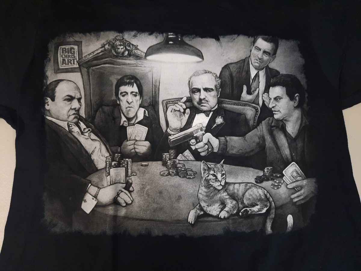 Tv And Movie Gangsters T Shirt Sm Sopranos Scarface Godfather