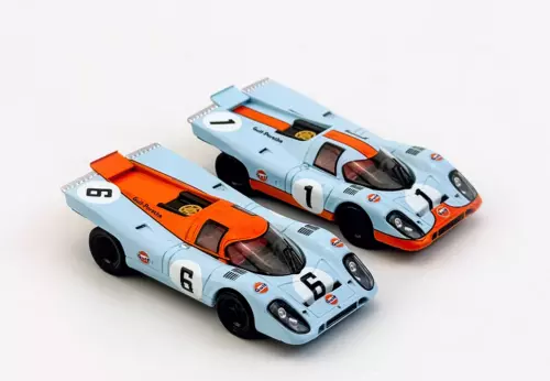 1: 64 Alloy diecast car model Porsche 917 KH Le Manse GULF Suit - Picture 3 of 10
