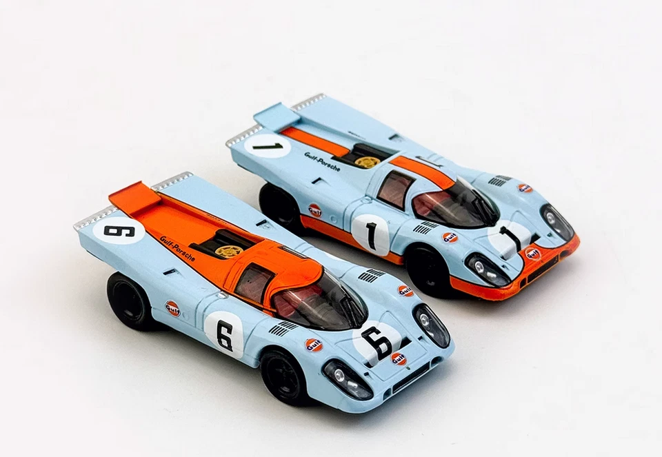 Traje de coche fundido a presión de aleación 1:64 Porsche 917 KH Le Manse GULF Foto 3 de 4