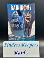 2022-23 DAMIAN LILLARD DONRUSS OPTIC BASKETBALL RAINING 3s #14   TRAIL BLAZERS