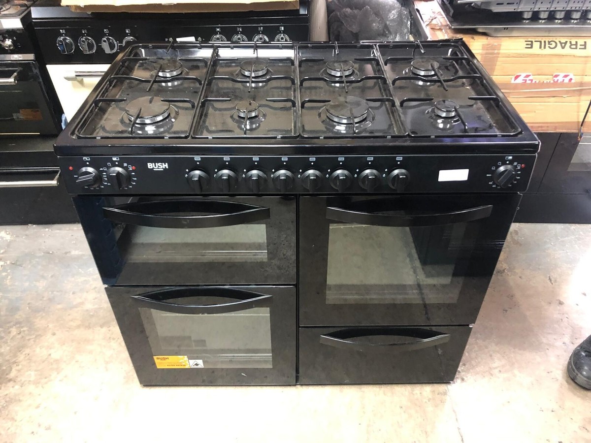BUSH BRC100DHEB 100CM DUAL FUEL RANGE COOKER