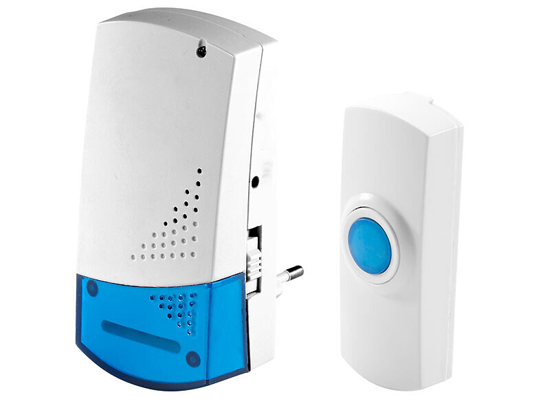 Sonnette mobile avec lumière pour jardin et mélodie personnalisable à la maison