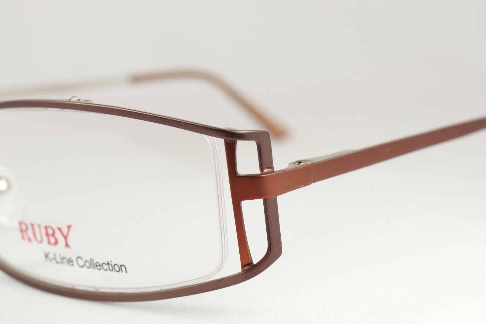 K-Line Ruby Six in Brown Terracotta 52-18-135 Eyeglass Frame Flex Hinges A106