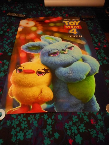 DUCKY & BUNNY - TOY STORY 4 - ORIGINAL SS ADVANCE POSTER - 2019