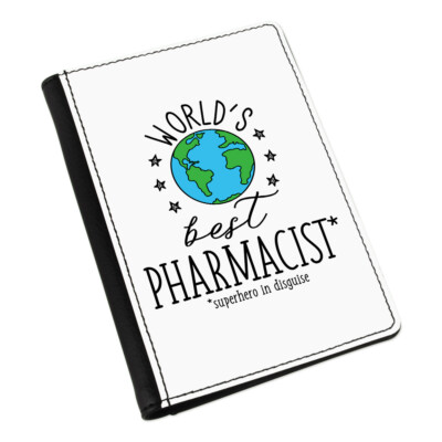 Gift Base Welts Best Apotheker Reisepasshülle Mit Etui-Fach Schwarz Kunstleder