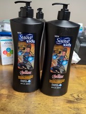 2 SUAVE Kids Wakanda Wonderfruit Shampoo  Body Wash Tear Free 28 oz Pump Shuri