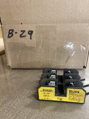 Cooper Bussmann BUSS BC6033P 3-Pole CC Fuse Block Holder 30A 600V