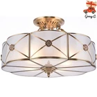 Vintage Ceiling Light Chandelier Stained Glass Lamp Flush Mount Fixture Tiffany