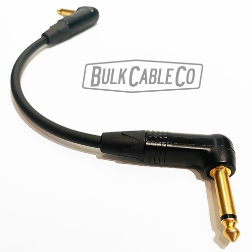 6" - MOGAMI 2524 PATCH CABLE - NEUTRIK RIGHT ANGLE GOLD ENDS - RA/RA - 6 INCH - Picture 2 of 10