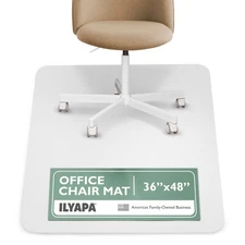 Office Chair Mat for Hardwood Floors 36 x 48 - Floor Mats for Desk Chairs