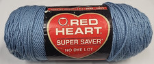 Red Heart Super Saver Yarn 0382 Country Blue Full Skein 
