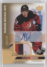 2022 Team Canada Juniors Premium Signatures /125 Mavrik Bourque Patch Auto 0i47