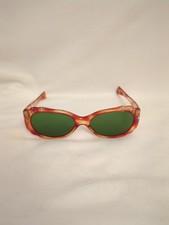 Vintage 50s Rhinestone Plastic Tortishell Scalloped Edge Sunglasses