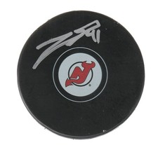 MICHAEL MCLEOD NEW JERSEY DEVILS NHL SIGNED AUTOGRAPHED LOGO PUCK WITH COA
