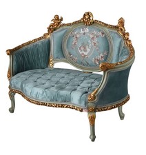 Barock Boudoir Sofa „Chateau Madame“ – Rokoko Kanapee mit Amoretten