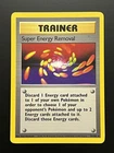 WOTC Pokemon Base Set Super Energy Removal Trainer Non Holo Rare Vintage Card