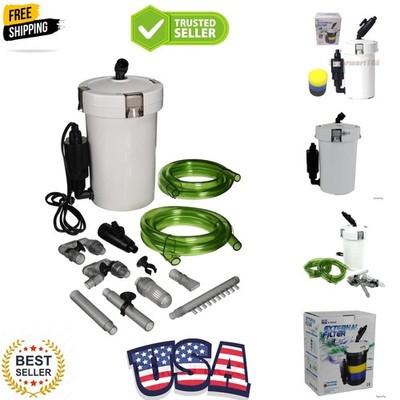 Tech'n'Toy 106 GPH 3-Stage External Canister Filter, 12 Piece Set