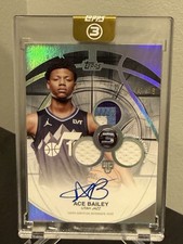 2025/26 Topps 3 (Three) Ace Bailey Rookie Triple Patch Autograph RC Auto /49