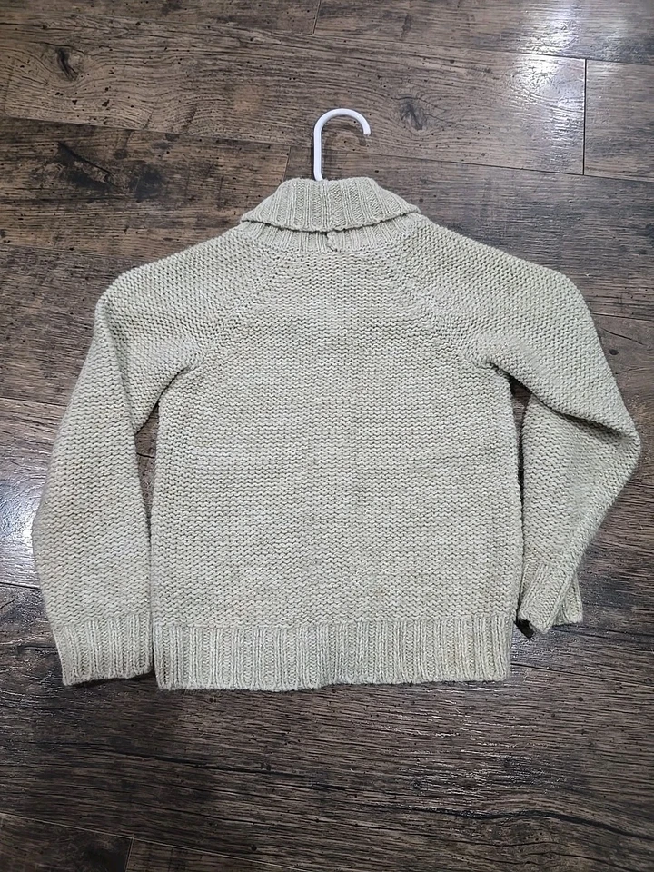 Oshkosh B’gosh Cable knit Girls Ivory Shimmer Long Sleeve Sweater - Image 4 of 4
