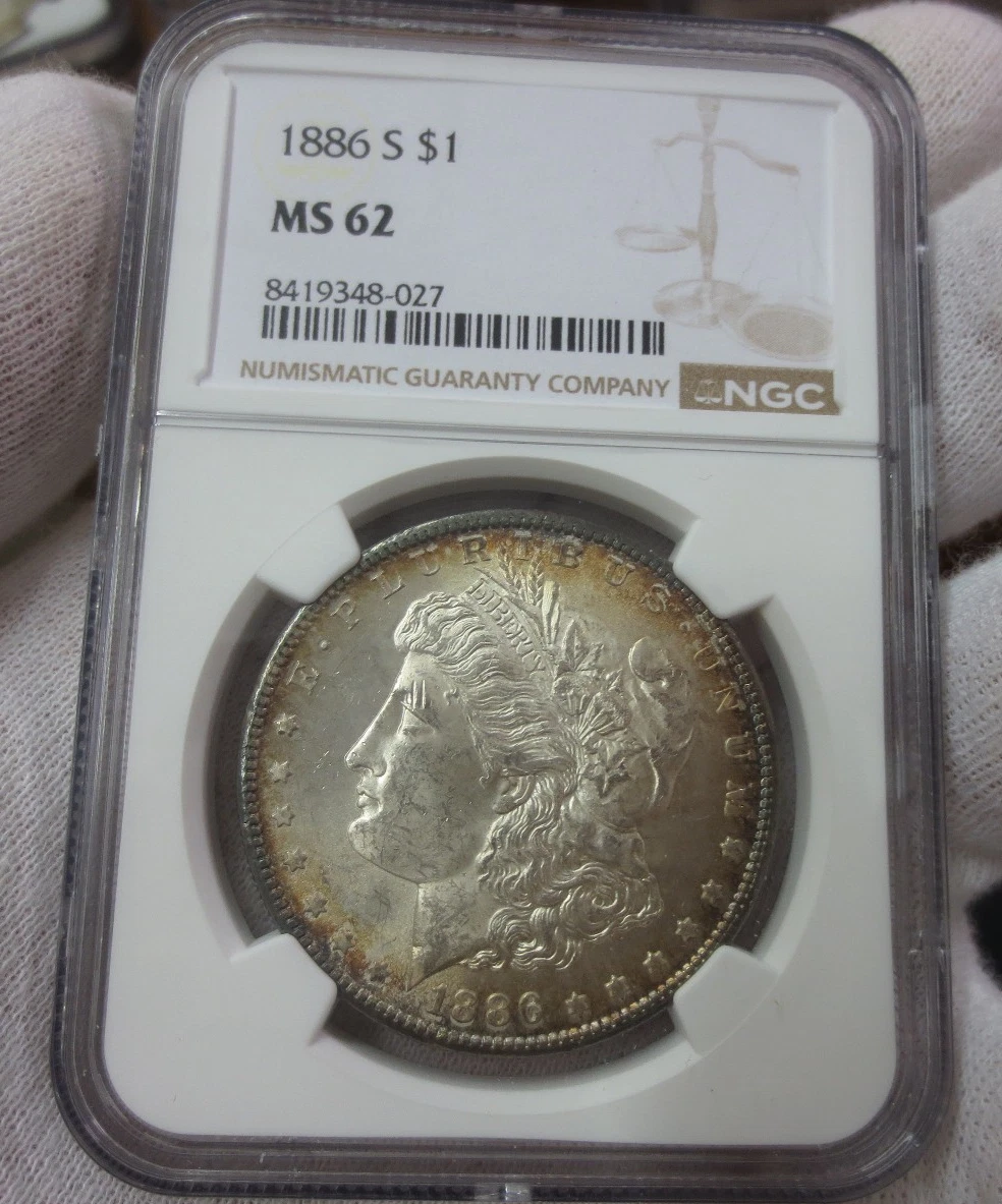 MS 62 Graded 1886 Year Morgan US Dollars (1878-1921) for sale | eBay