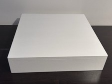 18" x 18" Handcrafted All-Wood Cake Stand - WHITE