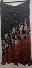 Monroe And Main Sz XL/1x Paisley Floral Patchwork Print Maxi Skirt 