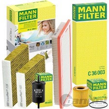 MANN FILTER INSPEKTIONSPAKET passend für CITROËN DS3 PEUGEOT 207 208/1.6 THP+16V
