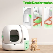 PETKIT PuraMAX2 Self Cleaning Cat Litter Box Automatic 76L with Trash Bags & Mat