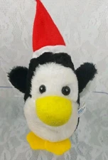 Dan Brechner Christmas Santa Penguin Red Hat Plush Stuffed Animal Toy Vintage 
