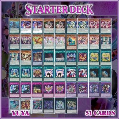 YUYA DIMENSIONAL DRAGONS STARTER DECK 51 Odd-Eyes Clear Wing Rebellion  YuGiOh