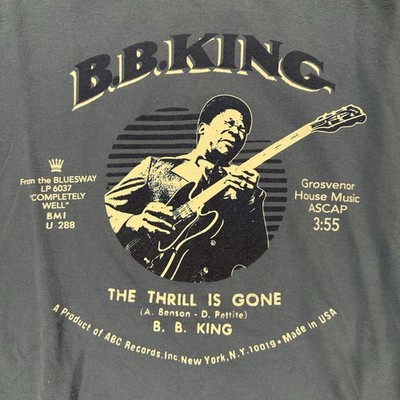 BB King Vintage Thrill Is Gone Tshirt Medium