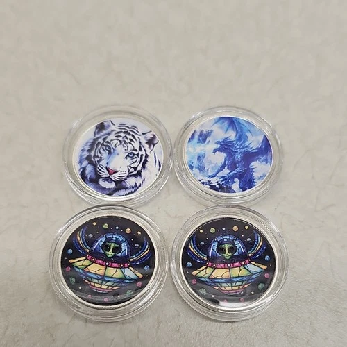 Set of 4 HAYLEYBUG 1/10th oz .999 Silver Coins