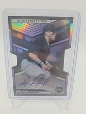 ANDRES CHAPARRO 2023 Panini Elite Extra Edition Yankees card #110 AUTO #274/399
