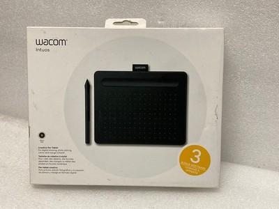 Wacom Intuos Graphics Drawing Tablet, Small 7.9''x 6.3'', Black, CTL4100, New