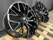 20" AUDI A6 & S6 C6 C7 C8 C9 GLOSS BLACK R8 S6 DESIGN 9j ALLOY WHEELS/SET OF 4