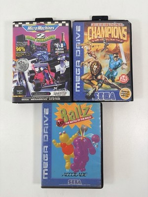 Mega Drive Spielepaket Micro Machines 2 Ballz Eternal Champions Restposten x3