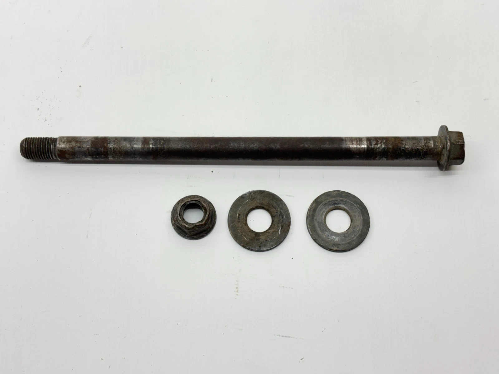 2004 Yamaha YZ85 Rear Wheel Axle Pivot Spindle Blocks Nut OEM 4ES-25381-01-00